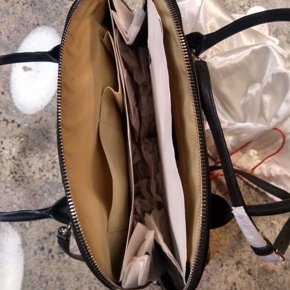 Coach 30160 Svclt Light/Khaki/Black fabric satchel - Picture 4 of 4